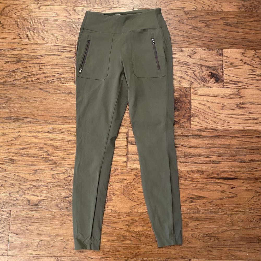 The North Face Aphrodite 2.0 Motion Pants Women Small Olive Green Hiking Tapered
